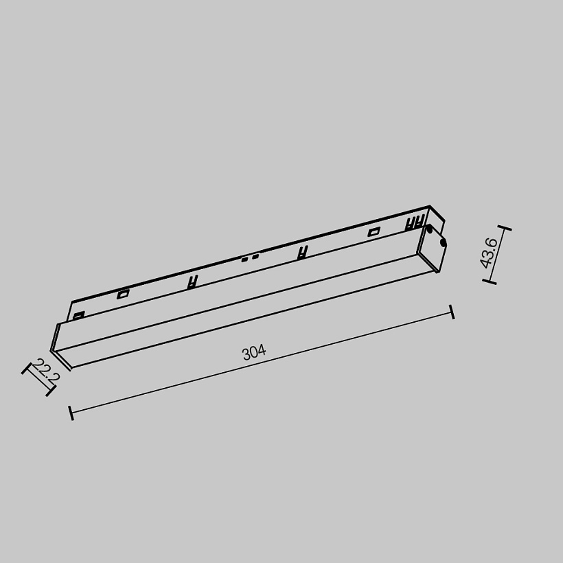Трековый светильник Maytoni Technical TR030-2-12W2.7K-B