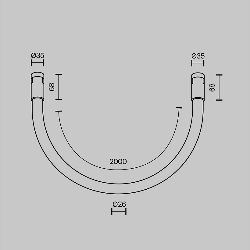 Трековый светильник Maytoni Technical TR154-1-27W4K-PT