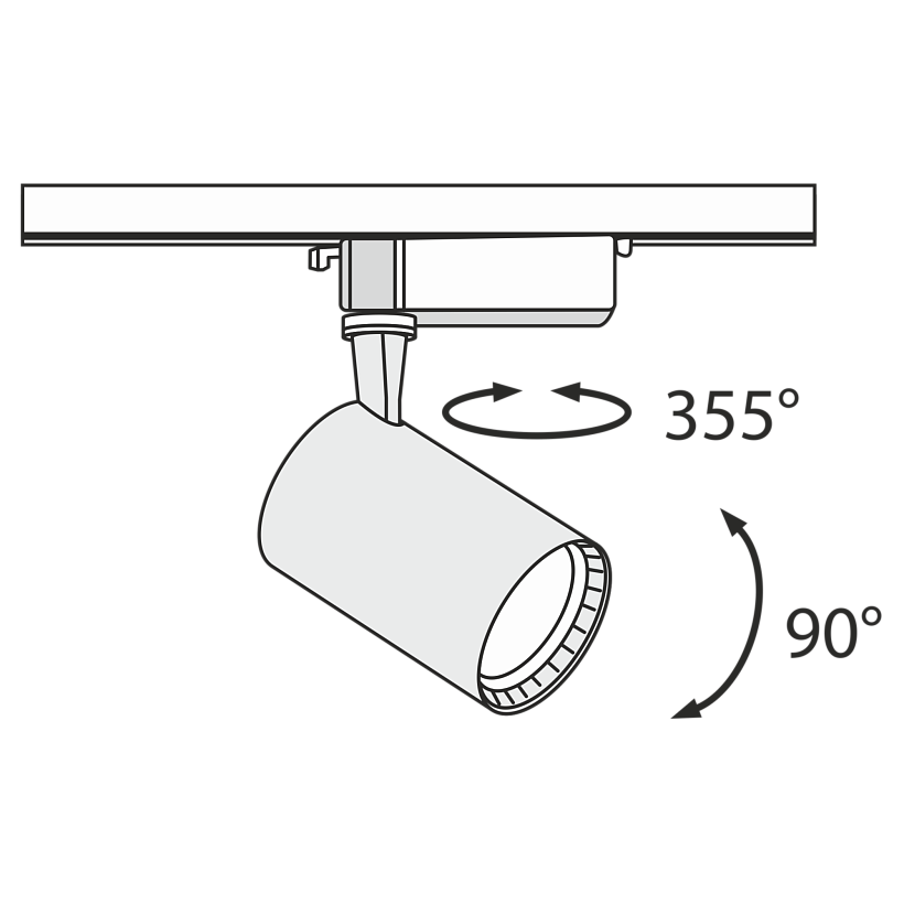 Трековый светильник Maytoni Technical TR003-1-12W4K-W