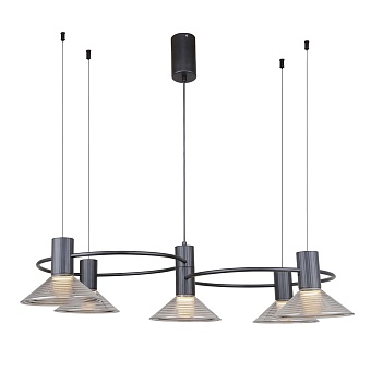 4622-5P, подвесная люстра, L750xW500xH500/1300, 5xLEDx6W, 2400LM, 3000K, included