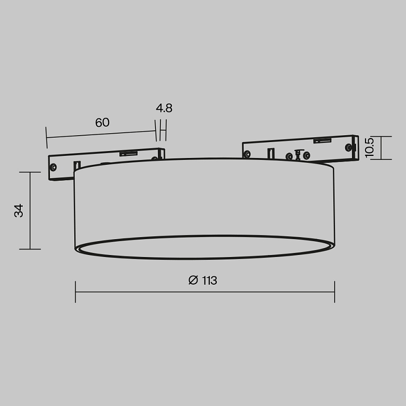 Трековый светильник Maytoni Technical TR189-1-12W4K-BW