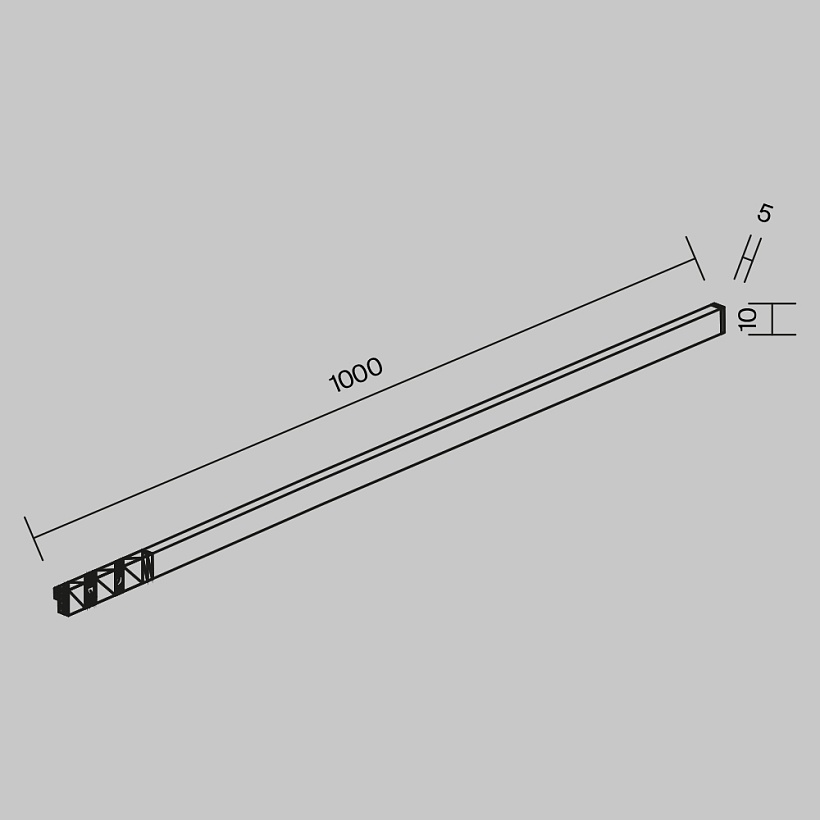 Трековый светильник Maytoni Technical TR186-1-8W2.7K-B