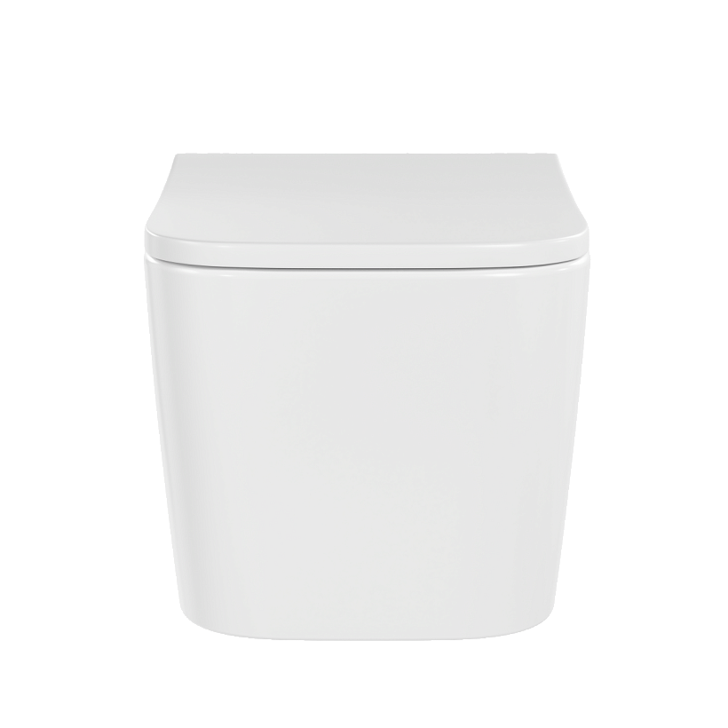 Подвесной унитаз VitrA Metropole Square (Метрополь Сквэр) 7906B003-6430 безободковый QuantumFlush (Квантум Флаш) с сиденьем микролифт белый санитарный фарфор