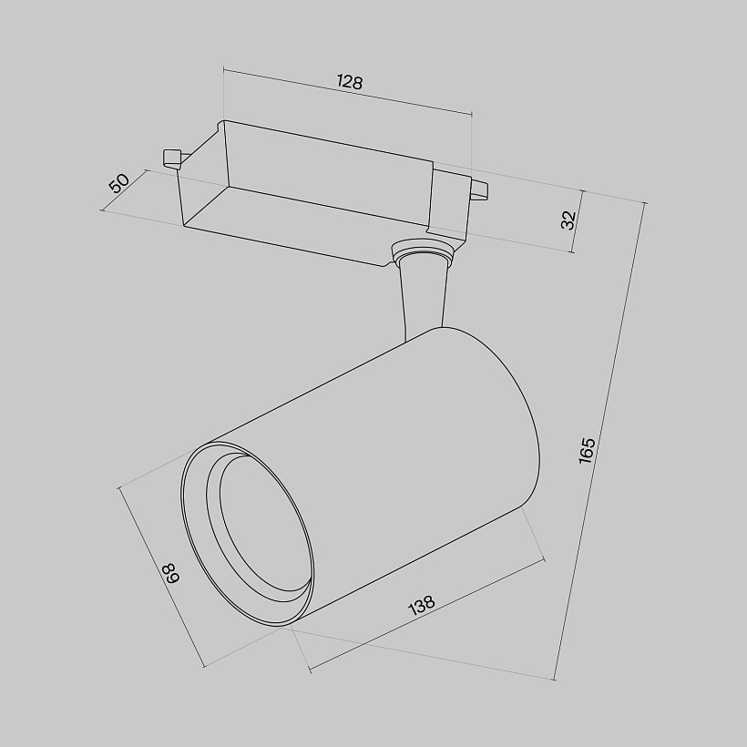 Трековый светильник Maytoni Technical TR003-1-15W3K-M-W