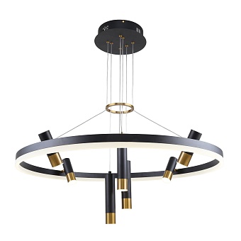 3097-8P, подвесная люстра, D800xH600/1000, LEDx48W + 7xLEDx3W, 4690LM, 4000K, included