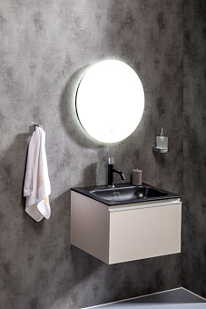 Раковина моноблок Vallessi 60 антрацит керамика