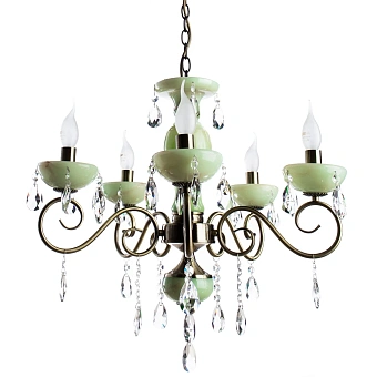 Подвесная люстра Arte Lamp ONYX GREEN A9592LM-5AB