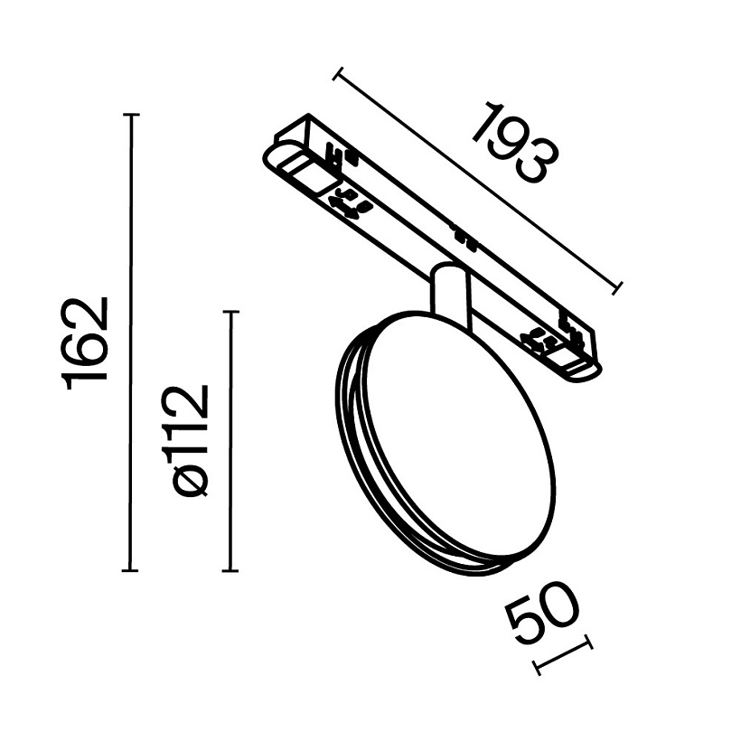 Трековый светильник Maytoni Technical TR090-2-6W3K-B