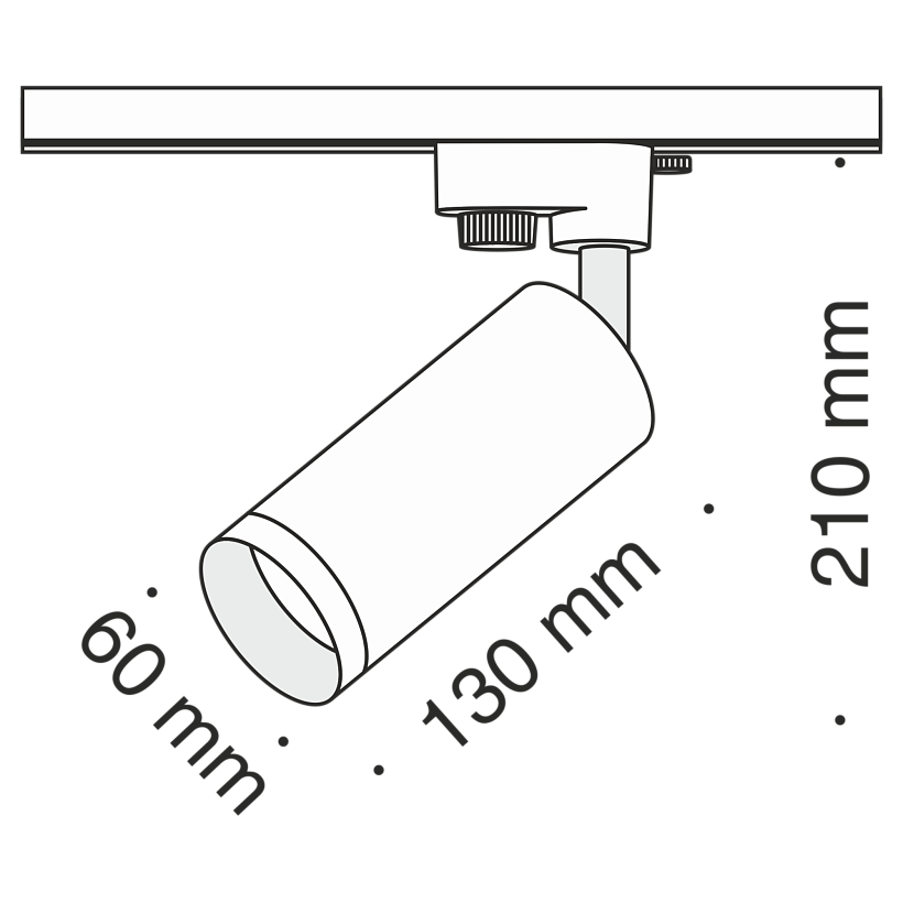 Трековый светильник Maytoni Technical TR004-1-GU10-MG