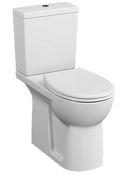 Унитаз-компакт напольный VitrA Conforma с сиденьем без микролифта белый санитарный фарфор антибактериальное покрытие Hygiene