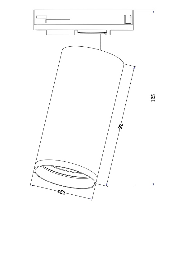 Трековый светильник Maytoni Technical TR020-1-GU10-W