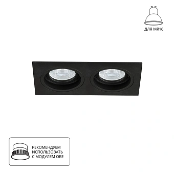Точечный встраиваемый светильник Arte Lamp TARF A2178PL-2BK
