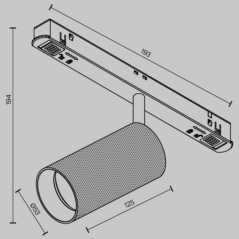 Трековый светильник Maytoni Technical TR097-2-12W2.7K-M-BB