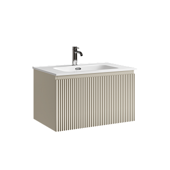 Тумба подвесная SANCOS Snob R 1.0 690х445х406, c одним ящиком оснащенным доводчиками  Beige Soft, арт. SNR1.070CE