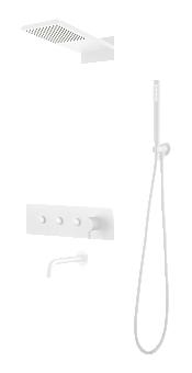 Душевая система с изливом Boheme Fusion Matt White