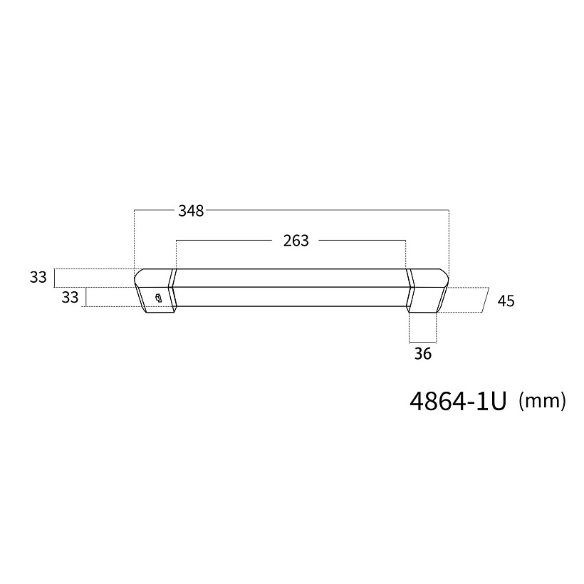 4864-1U, трековый светильник, L348xW33xH45, LEDx20W, 220V, 1418LM, 3000-6000K, included