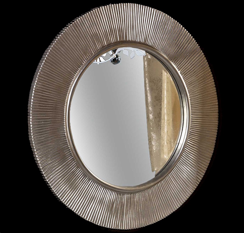 Зеркало SHINE серебро d82