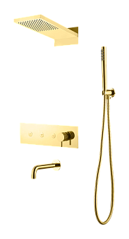 Душевая система с изливом Boheme Fusion Gold