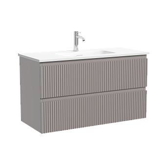 Тумба подвесная SANCOS Snob R 995х390х500, c двумя ящиками оснащенными доводчиками, Doha Soft, арт.SNR100/39SM