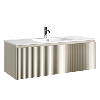 Тумба подвесная SANCOS Snob R 1.0 1195х445х406, c одним ящиком оснащенным доводчиками, Beige Soft , арт.SNR1.0120CE