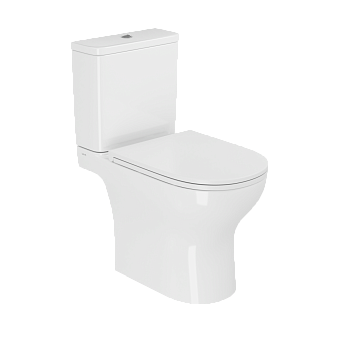 Унитаз-компакт напольный VitrA M50 9889B003-7200 безободковый VortexFlush с сиденьем микролифт белый санитарный фарфор