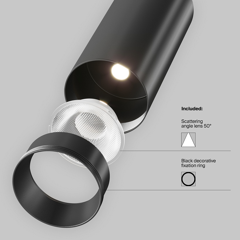 Трековый светильник Maytoni Technical TR021-1-12B4K-W-D-B