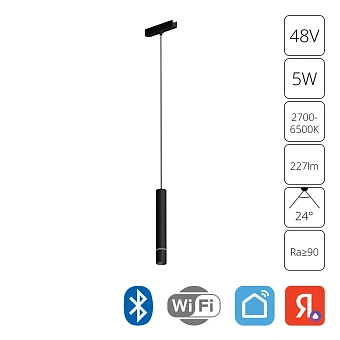 Магнитный трековый светильник Arte Lamp RAPID SMART A2959PL-1BK