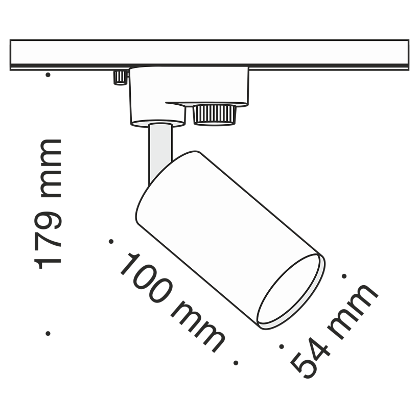 Трековый светильник Maytoni Technical TR002-1-GU10-W