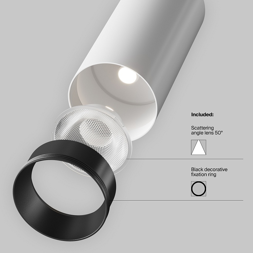 Трековый светильник Maytoni Technical TR021-1-12W3K-W-W
