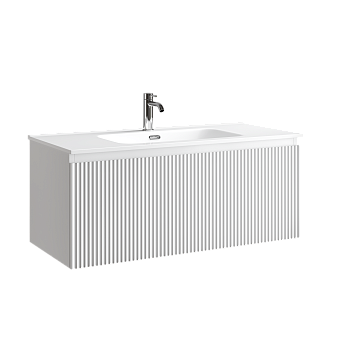 Тумба подвесная SANCOS Snob R 1.0 995х445х406, c одним ящиком оснащенным доводчиками, Bianco , арт.SNR1.0100W
