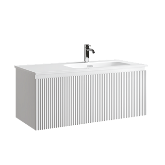 Тумба подвесная SANCOS Snob R 1.0 995х445х406, c одним ящиком оснащенным доводчиками, Bianco , арт.SNR1.0100RW