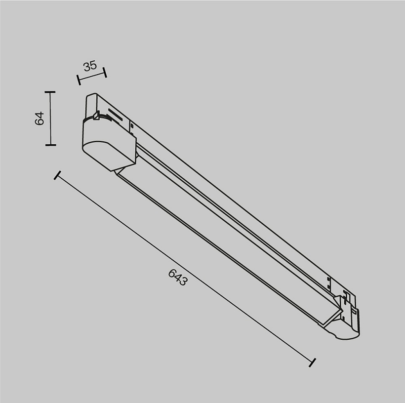 Трековый светильник Maytoni Technical TR196-3-20W2.7K-B