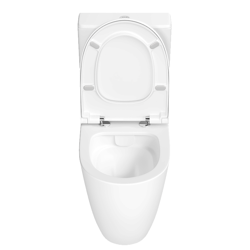 Унитаз-компакт напольный VitrA Sento с сиденьем микролифт белый санитарный фарфор антибактериальное покрытие Hygiene