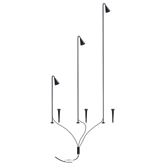 Грунтовый светильник Arte Lamp MULIPHEIN A1084PA-3BK