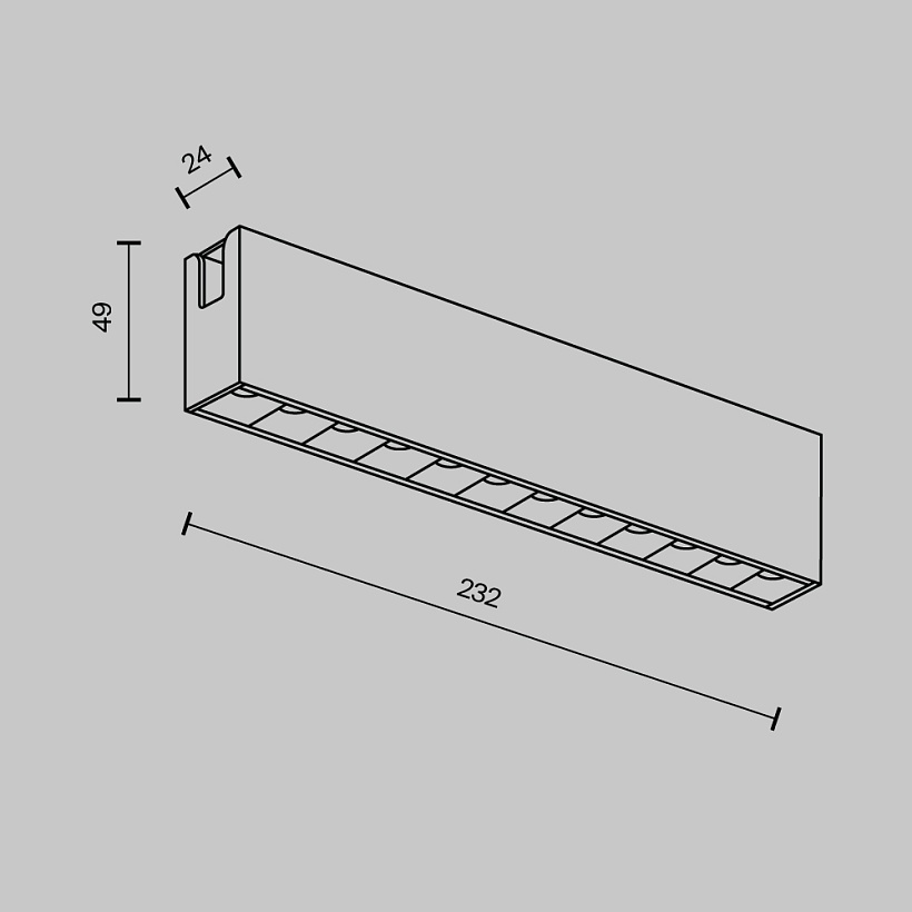 Трековый светильник Maytoni Technical TR150-1-12W3K-M-BS