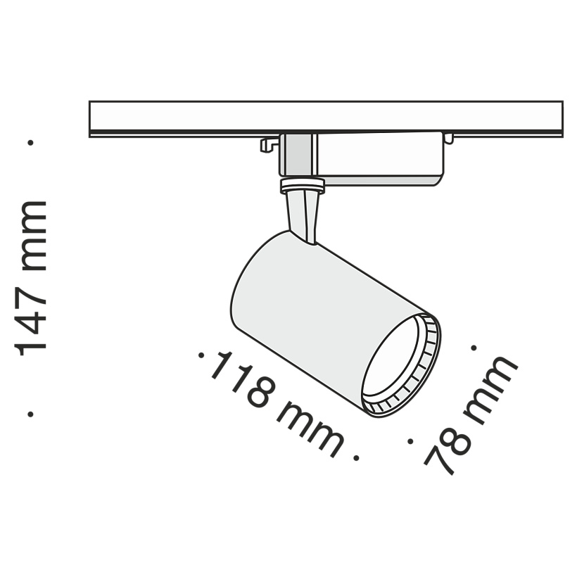 Трековый светильник Maytoni Technical TR003-1-12W3K-B