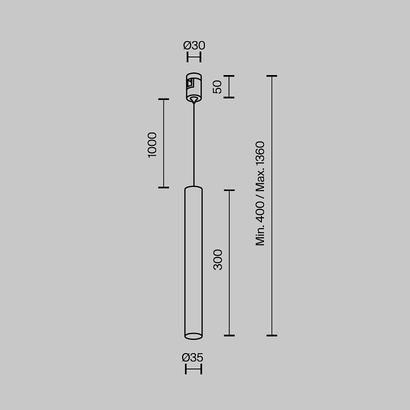 Трековый светильник Maytoni Technical TR155-1-5W3K-BS