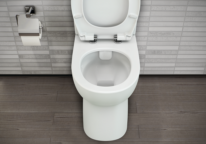 Унитаз-компакт напольный VitrA Conforma с сиденьем без микролифта белый санитарный фарфор антибактериальное покрытие Hygiene