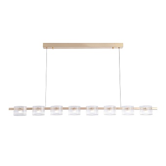 4248-8P, подвесная люстра, L1430xW70xH1300/1500, 8xLEDx5.25W, 960LM, 4000K, included
