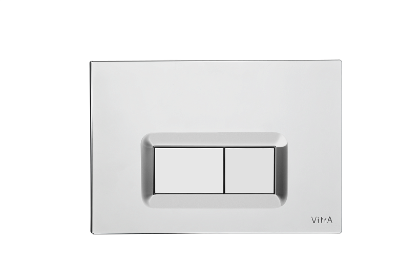 Инсталляция с унитазом VitrA S20 комплект 4 в 1 с сиденьем микролифт безободковый цвет клавиши глянцевый хром