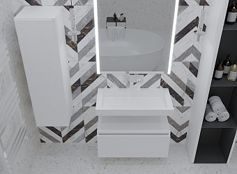 Ящик под столешницу 100см WHITE глянец VALLESSI UNO-S