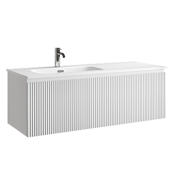 Тумба подвесная SANCOS Snob R 1.0 1195х445х406, c одним ящиком оснащенным доводчиками, Bianco , арт.SNR1.0120LW