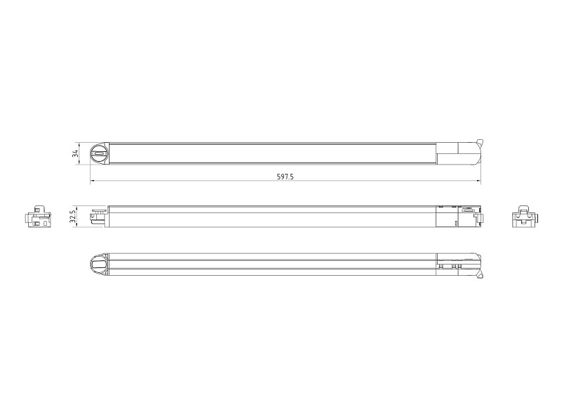 Трековый светильник Maytoni Technical TR000-1-15W3K-B