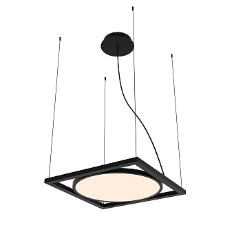 4637-1P, подвес, L460xW460xH500/1500, LEDx30W, 2625LM, 4000K, IP20, included