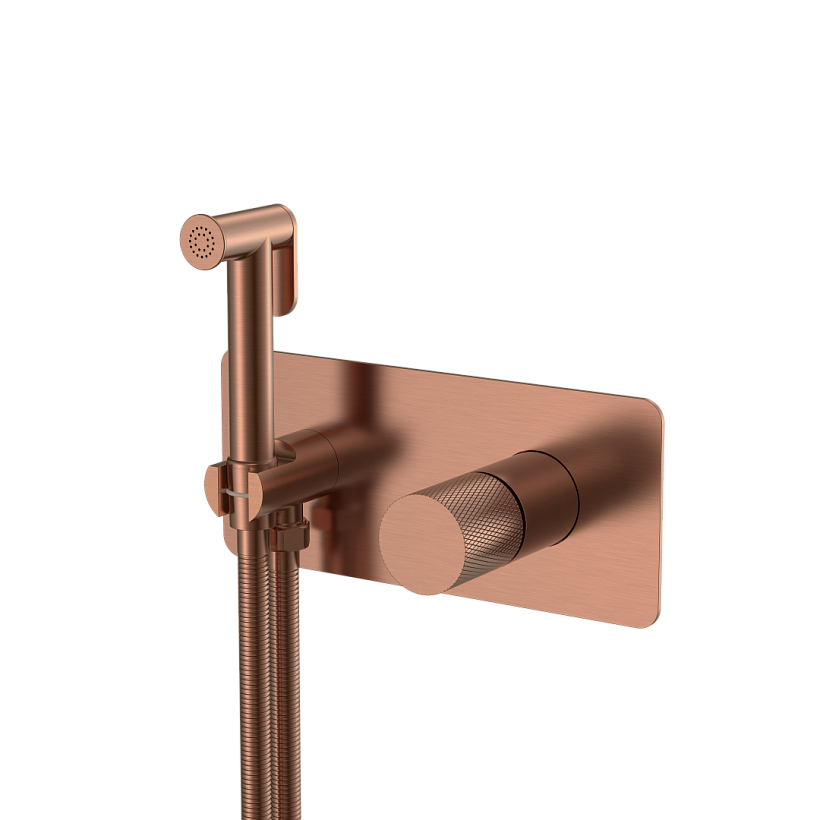 Смеситель гигиенический STICK COPPER BRUSHED ручка TOUCH