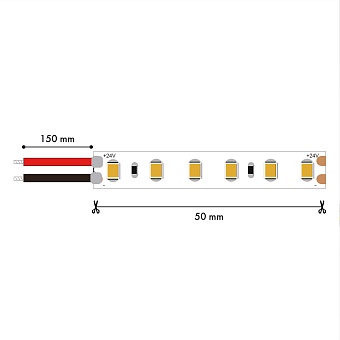 2001-40565, лента светодиодная, 5M, SMD2835, 4.8W/m, 4000K, IP65