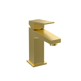 Смеситель для раковины VitrA Minimax Square (Минимакс Сквуэр) A4372025EXP однорычажный брашированное золото латунь