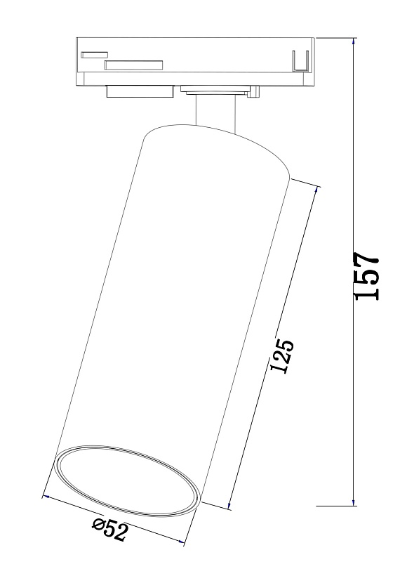 Трековый светильник Maytoni Technical TR021-1-12B4K