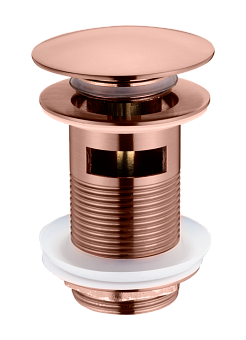 Слив для раковины, автомат(клик-клак) COPPER BRUSHED c переливом