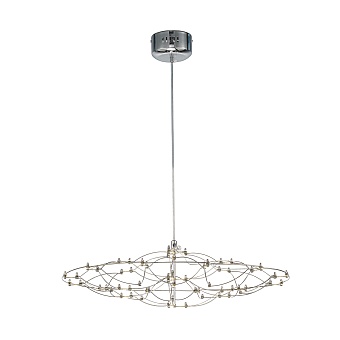 4305-6P, подвесная люстра, D585xH190/2190, LEDx23W, 5300LM, 3000K/4500K/6000K, included, remote control